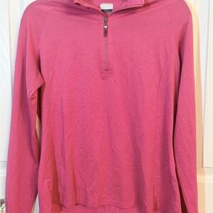 Callaway Pink Long Sleeve Quarter Zip Sz Large
